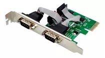 Tarjeta Pci-e Express X1 2 Seriales Rs-232 Db9 Low Profile