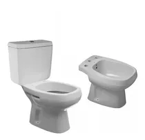 Combo Roca Monaco Inodoro Largo Mochila Dual Bidet