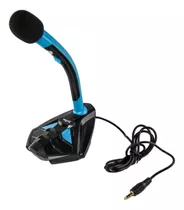 Microfono Gaming Pc Compu 3.5 Mm Con Base Apoya Celu Ns Htec