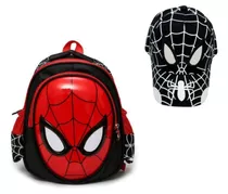 Mochila Preescolar Spider Man 3d Dibujos Animados+sombrero