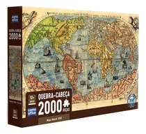 Mapa Mundi 1565 Quebra-cabeça Toyster Brinquedos- 2000 Peças