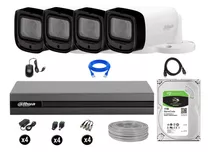 Cámaras Seguridad Dahua Exterior Kit 4 Varifocal Full Hd 1tb