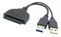 Cable Doble Adaptador Disco Sata 2.5 De Notebook A Usb 3.0