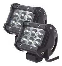 Pack X2 Foco Led Neblinero Barra De Led Focos Neblinero 18w 