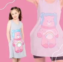 Vestido Nena Solero Corto De Niñas Con Personajes Animados 