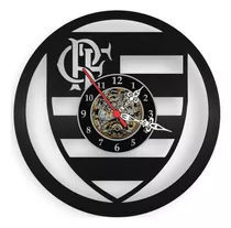Relógio Parede Flamengo Times Futebol Disco Vinil Decoração