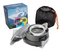 Set Ollas Outdoor Camping Cocinilla Utensilios 