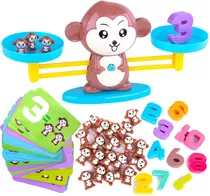 Jogo Pedagógico Brinquedo Educativo Stem Macaco Equilibrista