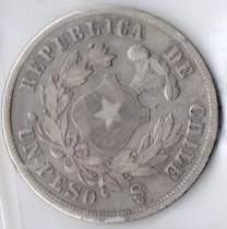Moneda Historica Chilena 1878  Un Peso
