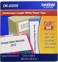 Brother Etiqueta Papel Continuo Dk2205 Ql700 Rollo Original