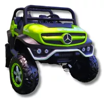 Carrinho Elétrico Infantil Mercedes Buggy Unimog Verde 12v