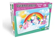 Quebra Cabeça 24pcs Unicórnio Baby Pais E Filhos