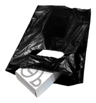 Bolsas Plásticas Para Boutique Color Negra De 20x30 