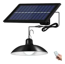 Lampara Solar Colgante 120w Plafon + Panel Solar + Control