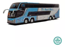Miniatura Ônibus Real Maia M Invictus Dd 4 Eixos 30cm