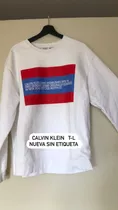 Sudadera Sueter Franela M/larga Calvin Klein Original T- L