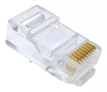 Plug Conector Rj45 Cat-5e 8x8 Vias 300-un + Capa Azul 100-un