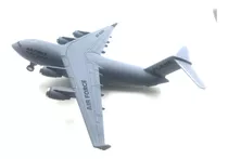 Miniatura Avião  Air Force  Com Luz E Som Turbinas  20x19cm