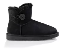 Botas Mujer Ugg Modelo Bailey Button Mini 2 Negro