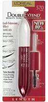 Rimel Loreal 2 Em 1 Double Extension - Mascara Cilios 570 Cor Black