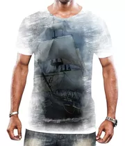 Camiseta Camisa Navio Pirata Alto Mar Veleiro Caravela Hd 9