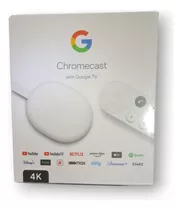 Chromecast Google Tv Snow 4k Hdr Blanco Hdmi Bluetooth Wifi