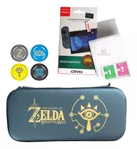 Case Bag Estojo Nintendo Switch+ Pelicula Vidro+4 Grip Zelda