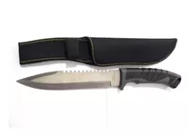 Cuchillo Caza Pesca Camping Mango Resistente Serrucho Funda