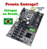 Placa Mãe 12 Gpu - B250-btc Para Mineração Lga1151 Ddr4