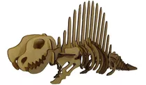 Quebra Cabeça 3d Dinossauro Dimetrodonte Mdf