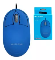 Mouse Multilaser Classic Box Óptico Azul - Mo305