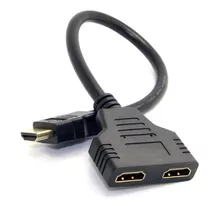 Cable Adaptador Splitter Hdmi Macho A 2 Hdmi Hembra Video