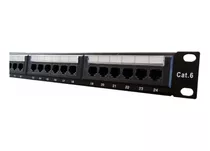 Patchera 24 Puertos Cat 6e Para Rack