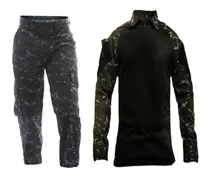 Farda Tática Combat Shirt +calça Camuflada Airsoft Fox Boy