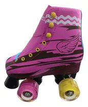 Patines Rosado, Con Luces Led (4 De Patines) 30,32,34