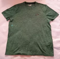 Under Armour Remera Cuello Redondo Talle L Large Color Verde