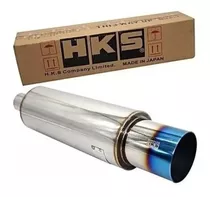 Tubo De Escape Muffler Hks 2.5 X 3.5 Alto Flujo Jasma