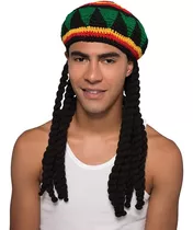 Gorro Jamaiquino Rastafari Rasta Bob Marley Reggae Dreadlock Color Negro
