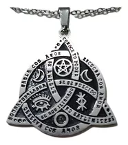 Collar Triqueta Nudo Celta Wicca Dije Con Cadena Amuleto