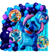 50 Art Globos Stitch Lilo Angela Ohana Decoracion Cumpleaños