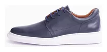 Zapato Sport De Cuero Azul Parma Hombre Boating