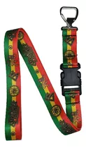 Chaveiro Fita Chronic Reggae Rasta Roots Lion Iron Zion