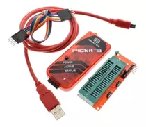 Programador Pickit 3 Kit Pic Microchip+base Proelectronics