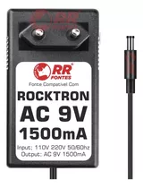 Fonte Ac 9v Para Amplificador Rocktron Blue Thunder Replifex