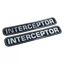 Emblema Cromado De Policía Interceptor, Calcomanía Dã...