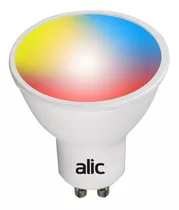 Lámpara Dicroica Smart Alic Wifi Bluetooth Rgb 5w X Unidad Color De La Luz Dia