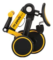 Triciclo Infantil Multifuncional Dobrável Mr. Panda Motoca Cor Amarelo