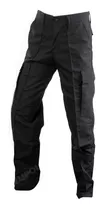 Pantalon Tactico De Combate Ripstop Antidesgarro Negro