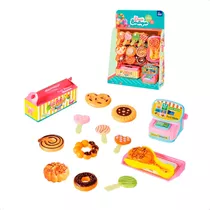 Kit Cozinha Infantil Doce Boutique 17 Peças Com Registradora