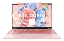 Laptop De Oro Rosa De 14 Pulgadas, Win 11 Pro/ms Office 2019